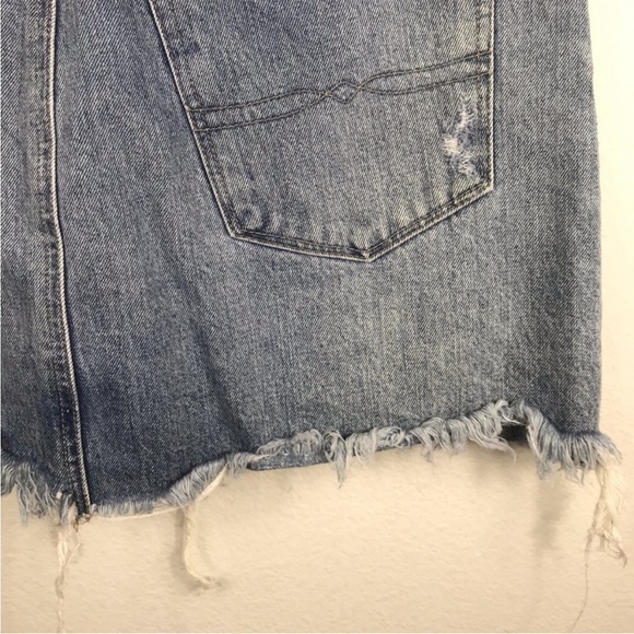 Lucky Brand Old Favorite Mini Jean Denim Skirt Sz 10/30 - Picture 12 of 16